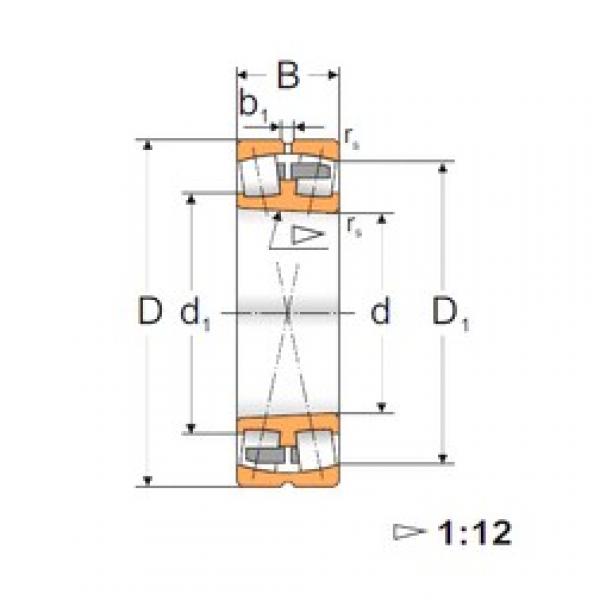 50 mm x 90 mm x 23 mm  FBJ 22210K сферические роликоподшипники #1 image