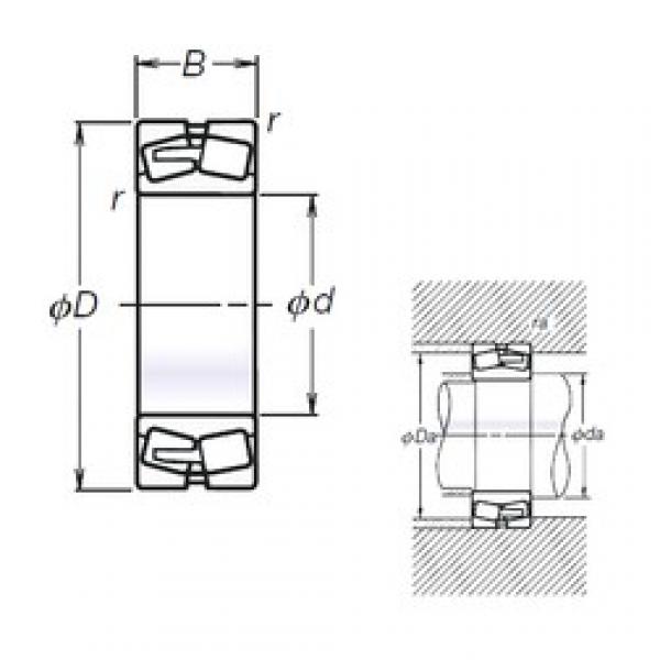 120 mm x 200 mm x 62 mm  NSK 23124L12CAM сферические роликоподшипники #1 image