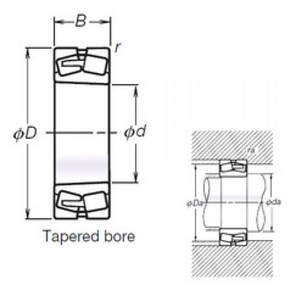 110 mm x 170 mm x 45 mm  NSK TL23022CDKE4 сферические роликоподшипники #1 image