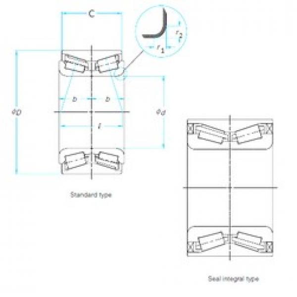 30 mm x 61 mm x 38 mm  SNR FC40118 конические роликовые подшипники #1 image