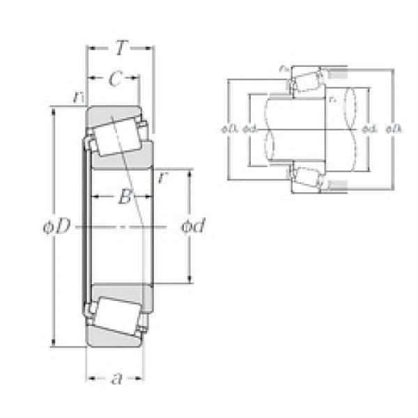 34,976 mm x 69,012 mm x 19,583 mm  NTN 4T-14139/14276 конические роликовые подшипники #1 image