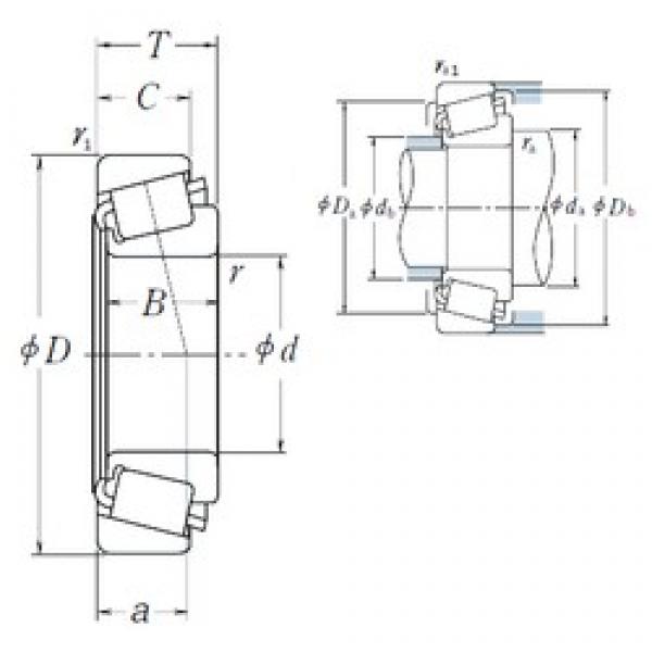 15 mm x 34,988 mm x 10,988 mm  NSK A4059/A4138 конические роликовые подшипники #1 image