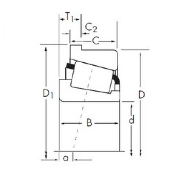 40 mm x 85,725 mm x 30,162 mm  Timken 3879/3820-B конические роликовые подшипники #1 image