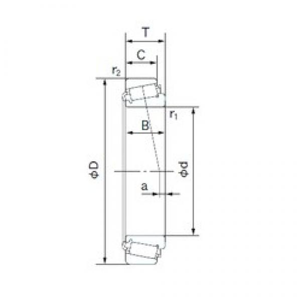 35 mm x 80 mm x 21 mm  NACHI E30307J конические роликовые подшипники #1 image