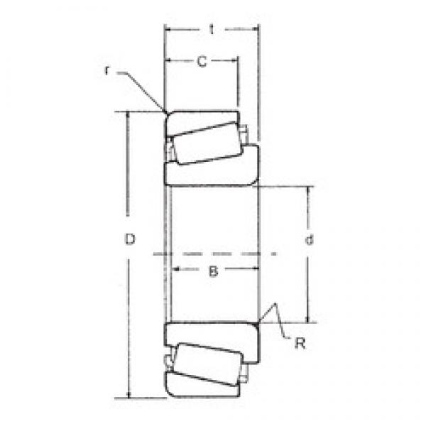 30 mm x 62 mm x 25 mm  FBJ 33206 конические роликовые подшипники #1 image